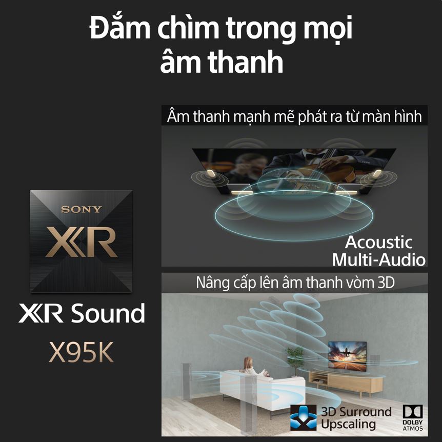XR-75X95K | BRAVIA XR | Mini LED | 4K Ultra HD | Dải tần nhạy sáng cao (HDR) | Smart TV (Google TV)
