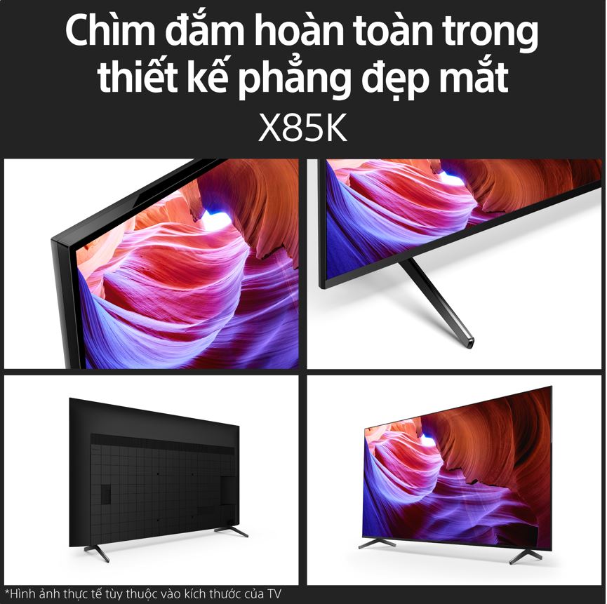 KD-55X85K | 4K Ultra HD | Dải tần nhạy sáng cao (HDR) | Smart TV