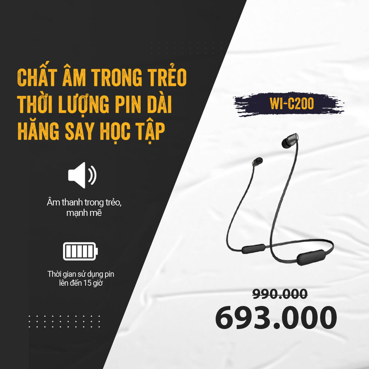 WI-C200 | Tai nghe In-ear không dây