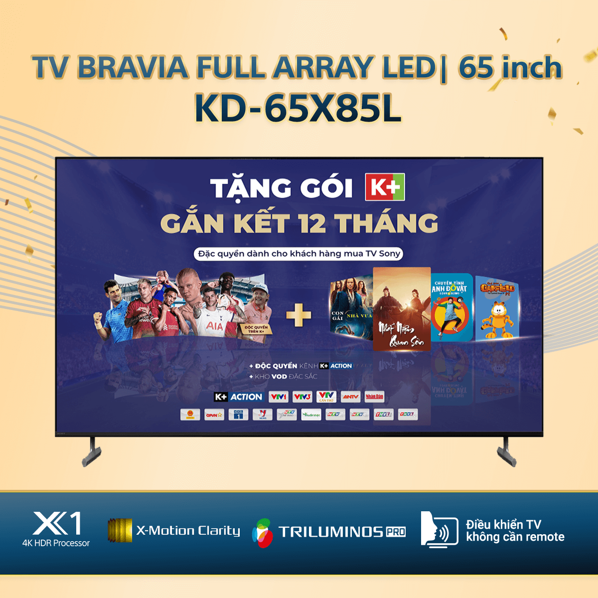 Tivi Sony Bravia Google TV KD-65X85L | Smart TV_14