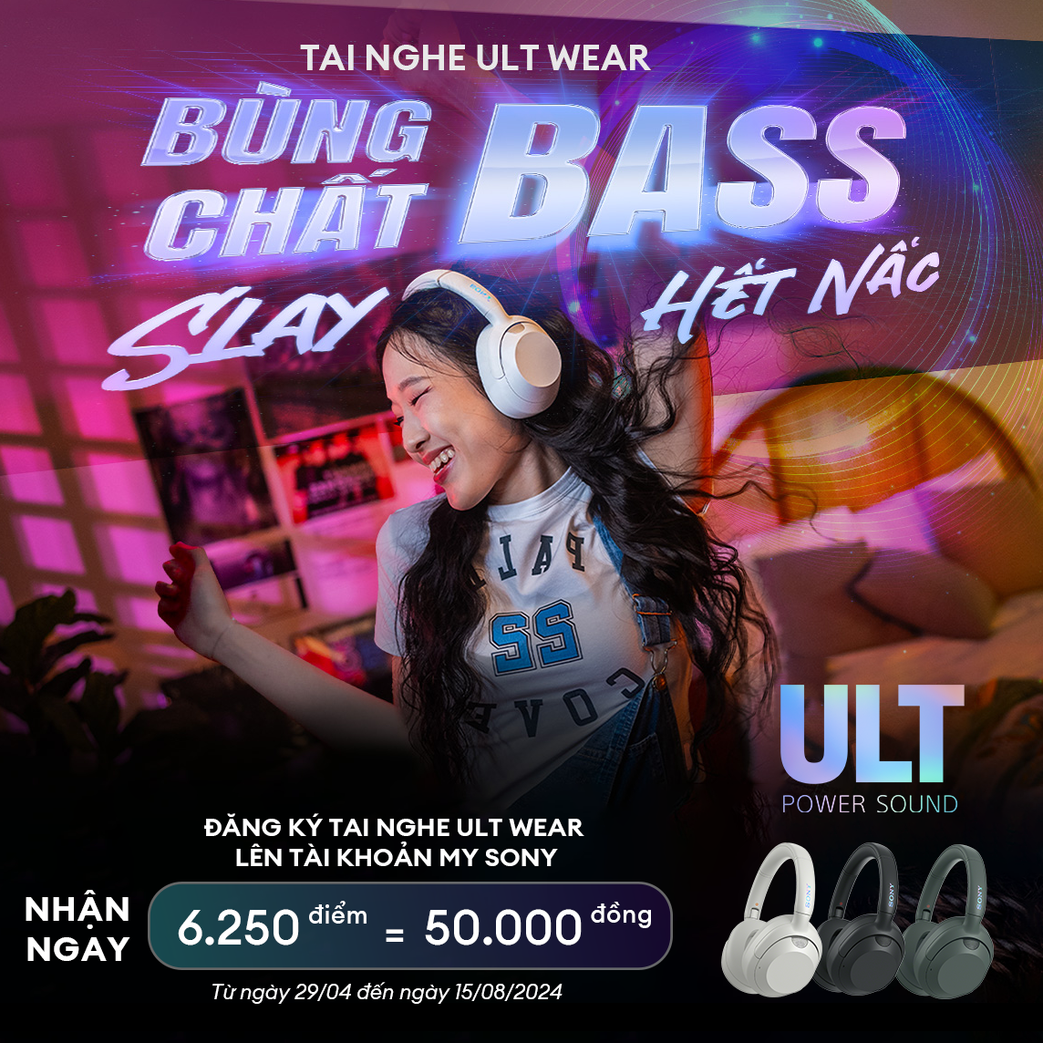 Tai nghe Sony ULT Wear WH-ULT900N