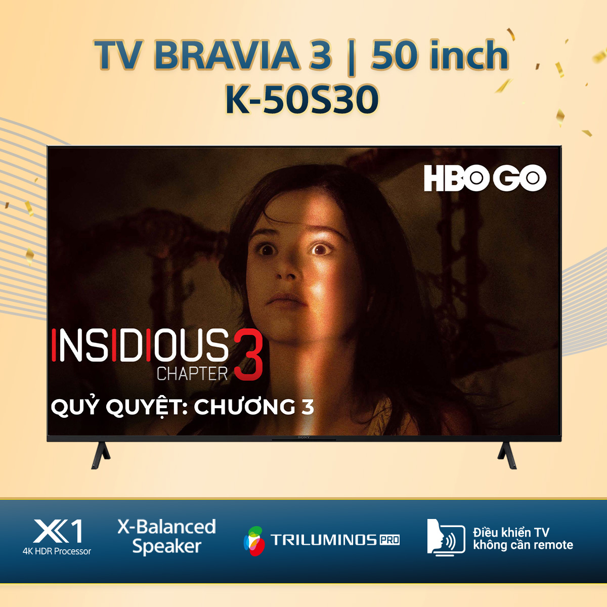 Bravia 3 | Tivi Sony Bravia Google TV K-50S30