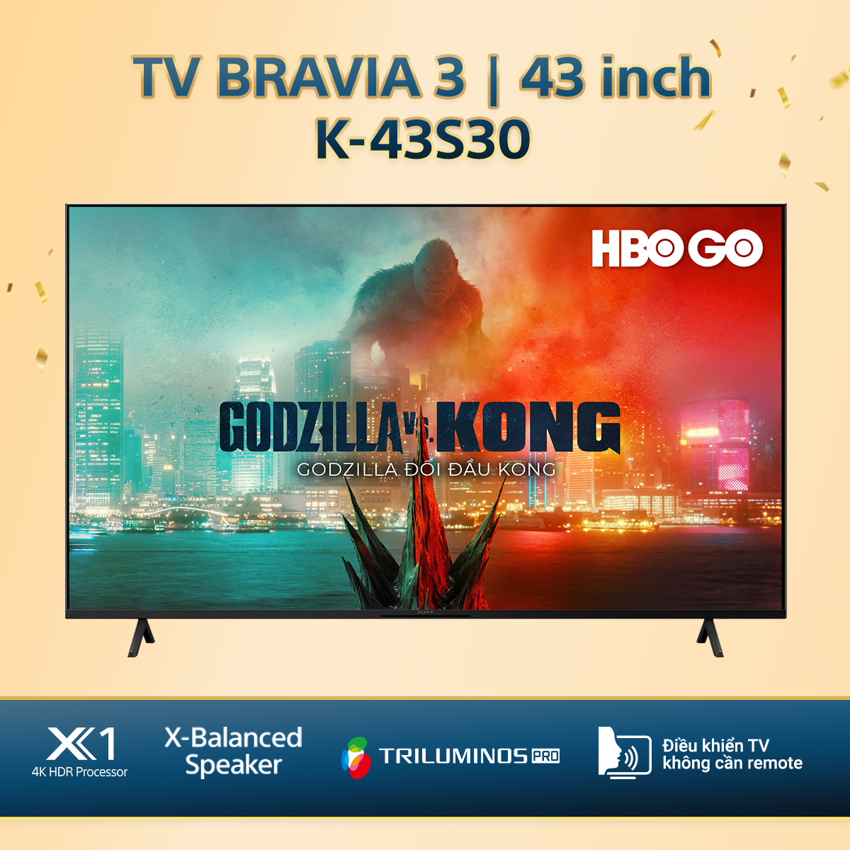 Bravia 3 | Tivi Sony Bravia Google TV K-43S30
