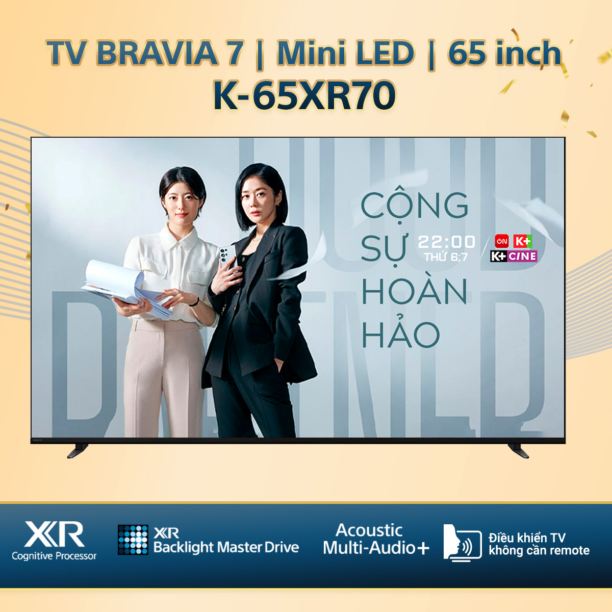 Bravia 7 | Tivi Sony Bravia Google TV K-65XR70