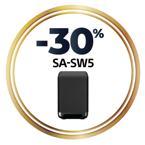 Giảm trực tiếp 30% dành cho SA-SW5 khi mua cùng HT-A9 hoặc HT-A7000