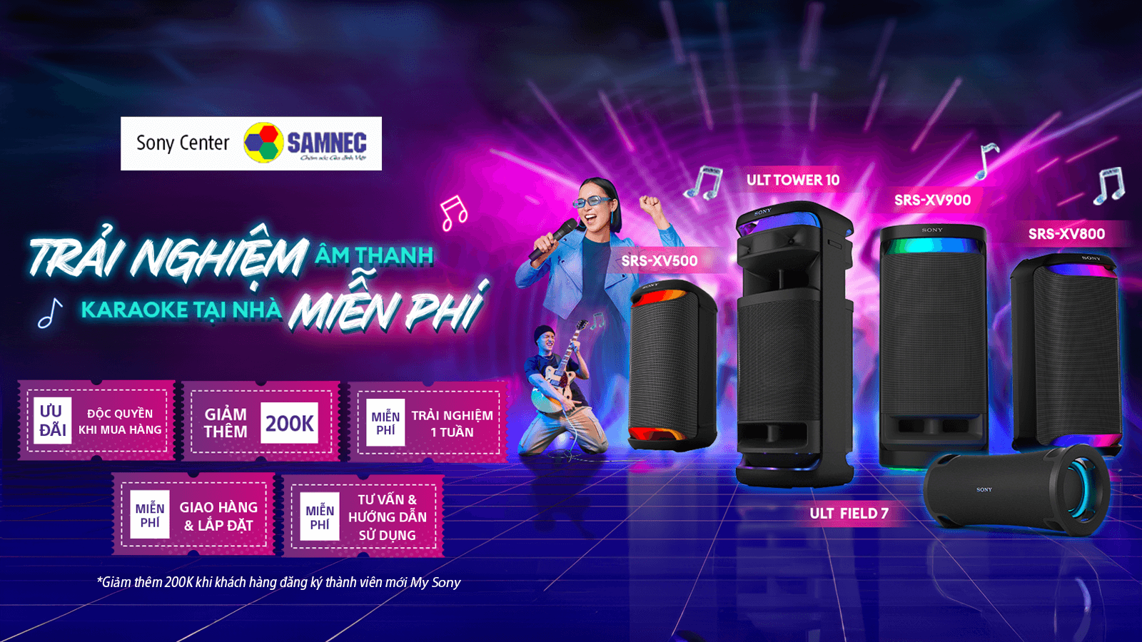 Trải nghiệm loa Karaoke miễn phí cùng Sony