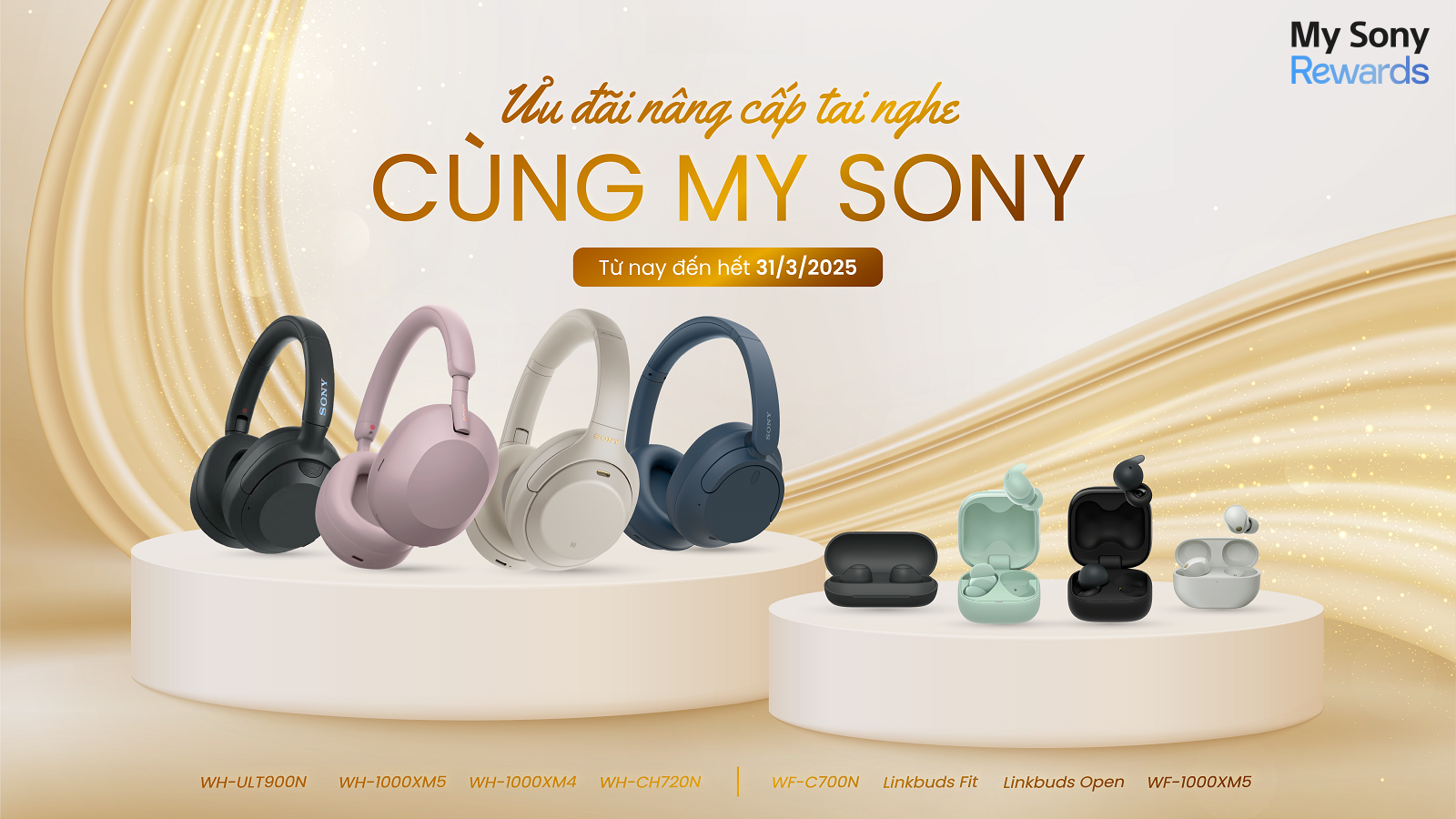 Ưu đãi nâng cấp tai nghe cùng My Sony